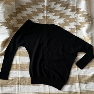 Babaton Off-the-Shoulder Black Sweater
